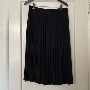 Pleated MIDI accordion skirt Black -size XL